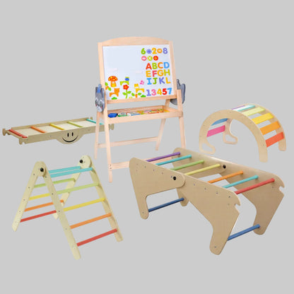 Urban Culture Homes Children's Creative Entertainment Toy 5-Piece Set | Drawing Board, Climbing Frames & Active Play Equipment