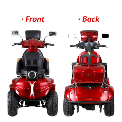 Adjustable Electric Mobility Scooter — 1000W 60V, 220kg Capacity
