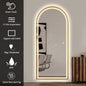 Arched LED Full-Length Mirror 180x80cm - Gold Frame Dimmable - FLM62