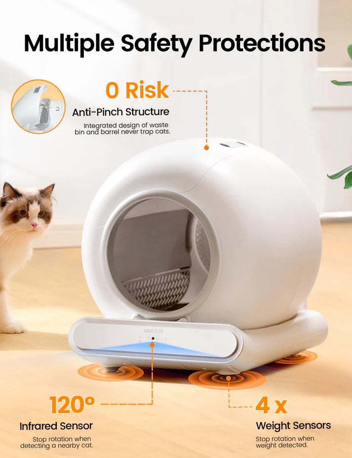Self-Cleaning Cat Litter Box | Smart Wi-Fi Automatic Waste Removal