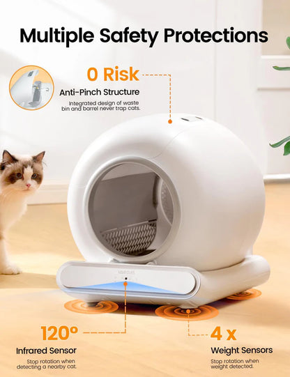 Self-Cleaning Cat Litter Box | Smart Wi-Fi Automatic Waste Removal