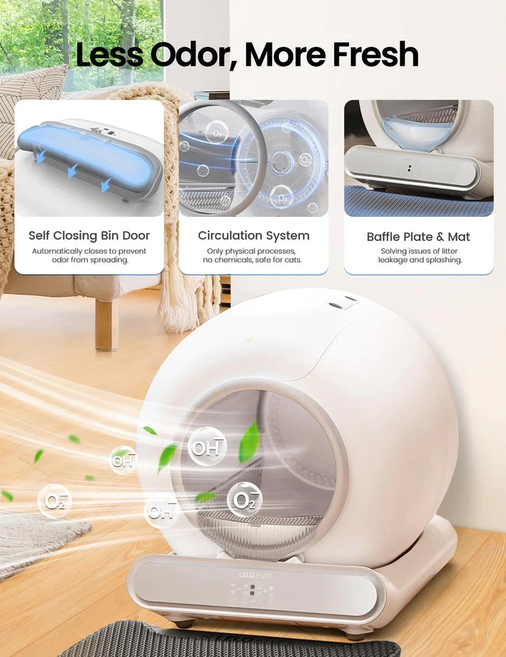Self-Cleaning Cat Litter Box | Smart Wi-Fi Automatic Waste Removal