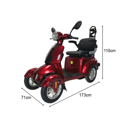 2D4L Electric Mobility Scooter — 500W Motor with Golf Ball Rack
