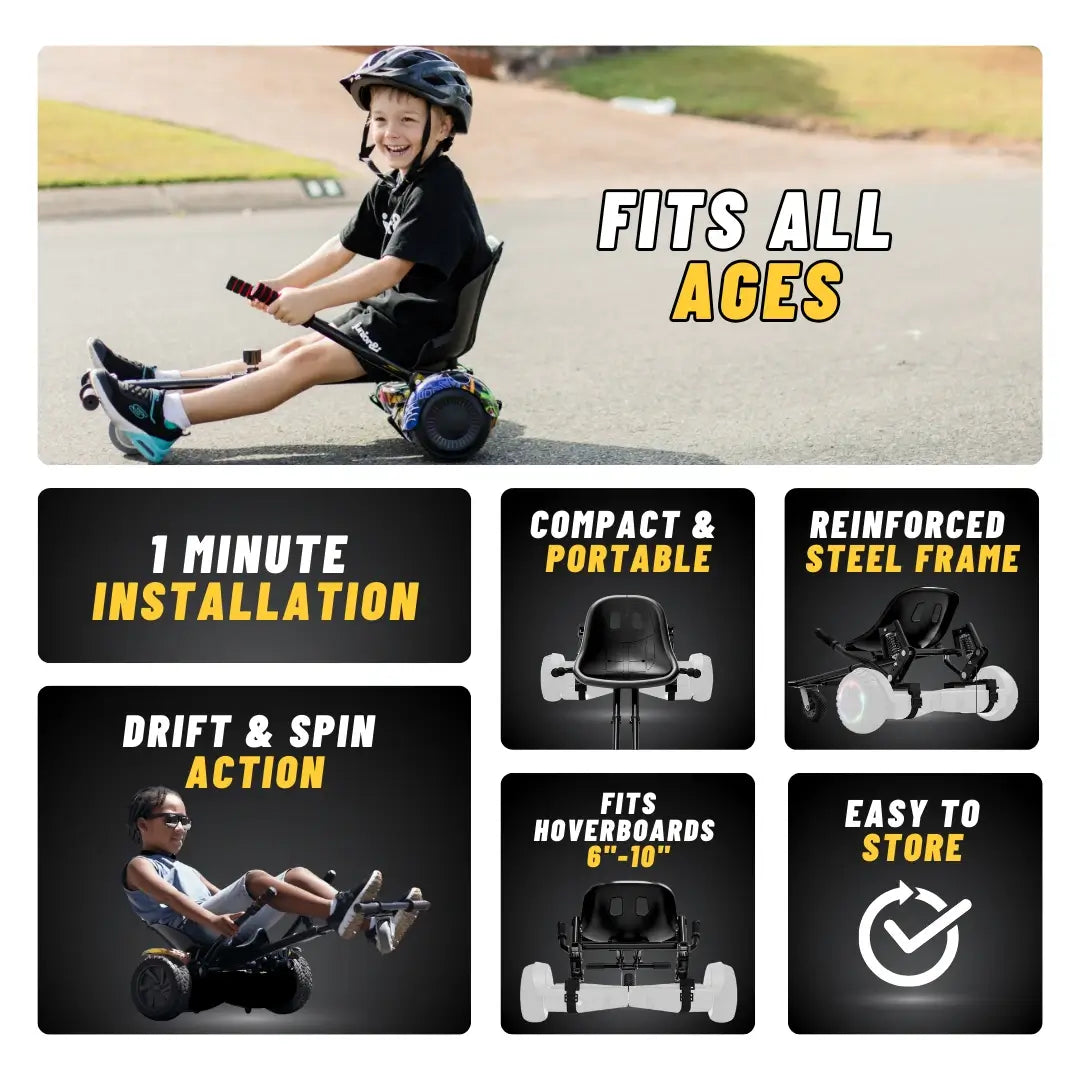 Elektra Hoverkart - Universal Hoverboard to Go-Kart Conversion Kit