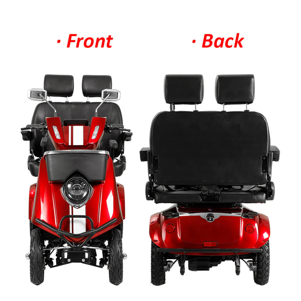 Dual-Seat Electric Mobility Scooter — 1000W 60V, 270kg Capacity JXY6D
