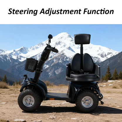Foldable Electric Mobility Scooter — 1000W 60V, 220kg Capacity-DJD2D