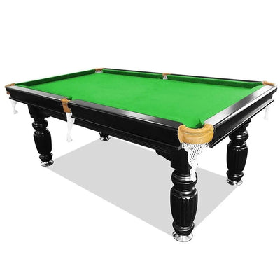 8-Foot Black Frame Slate Billiard Table — Full Kit, Professional Play