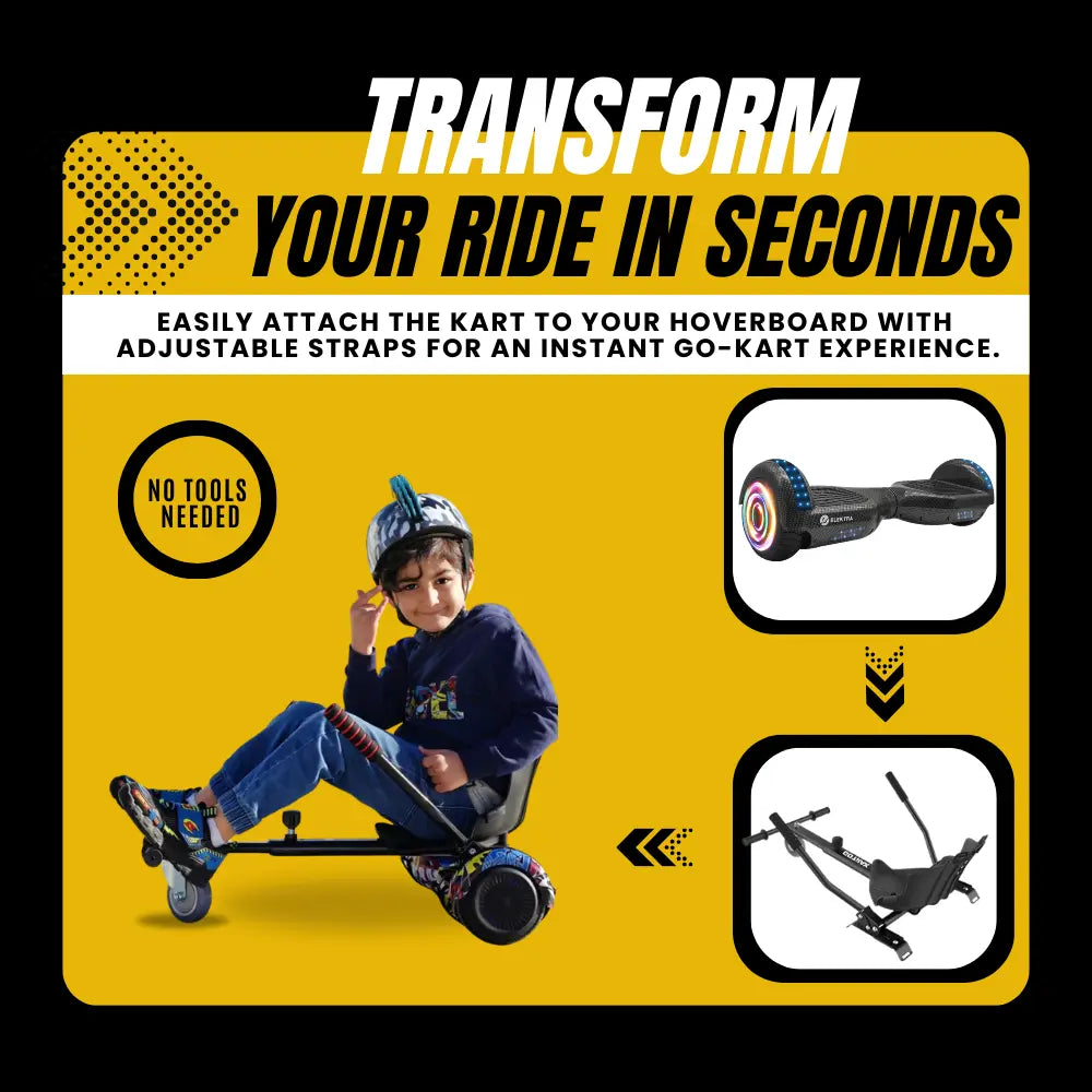 Elektra Hoverkart - Universal Hoverboard to Go-Kart Conversion Kit