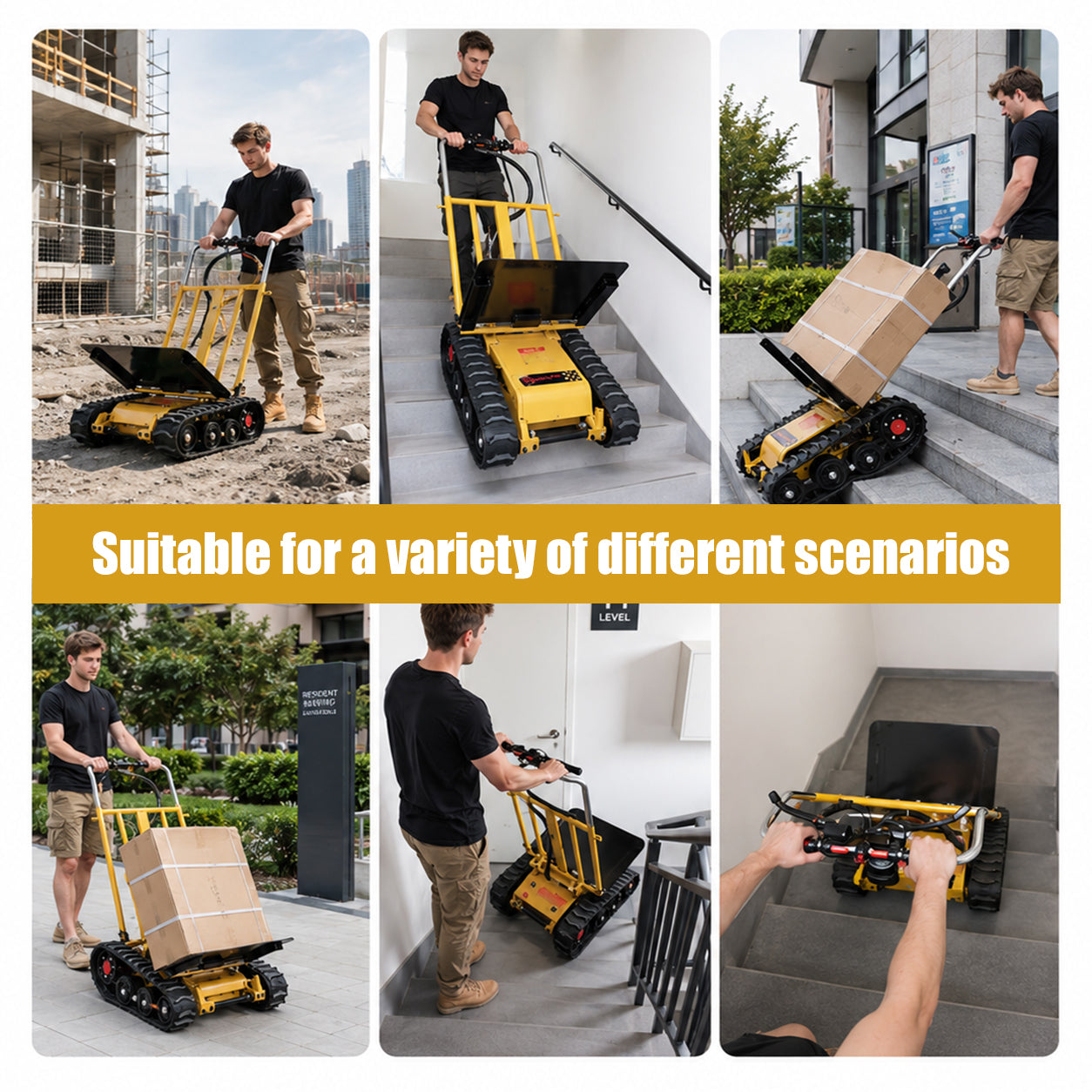 Electric Crawler Climbing Machine – Heavy-Duty Stair Climbing Trolley