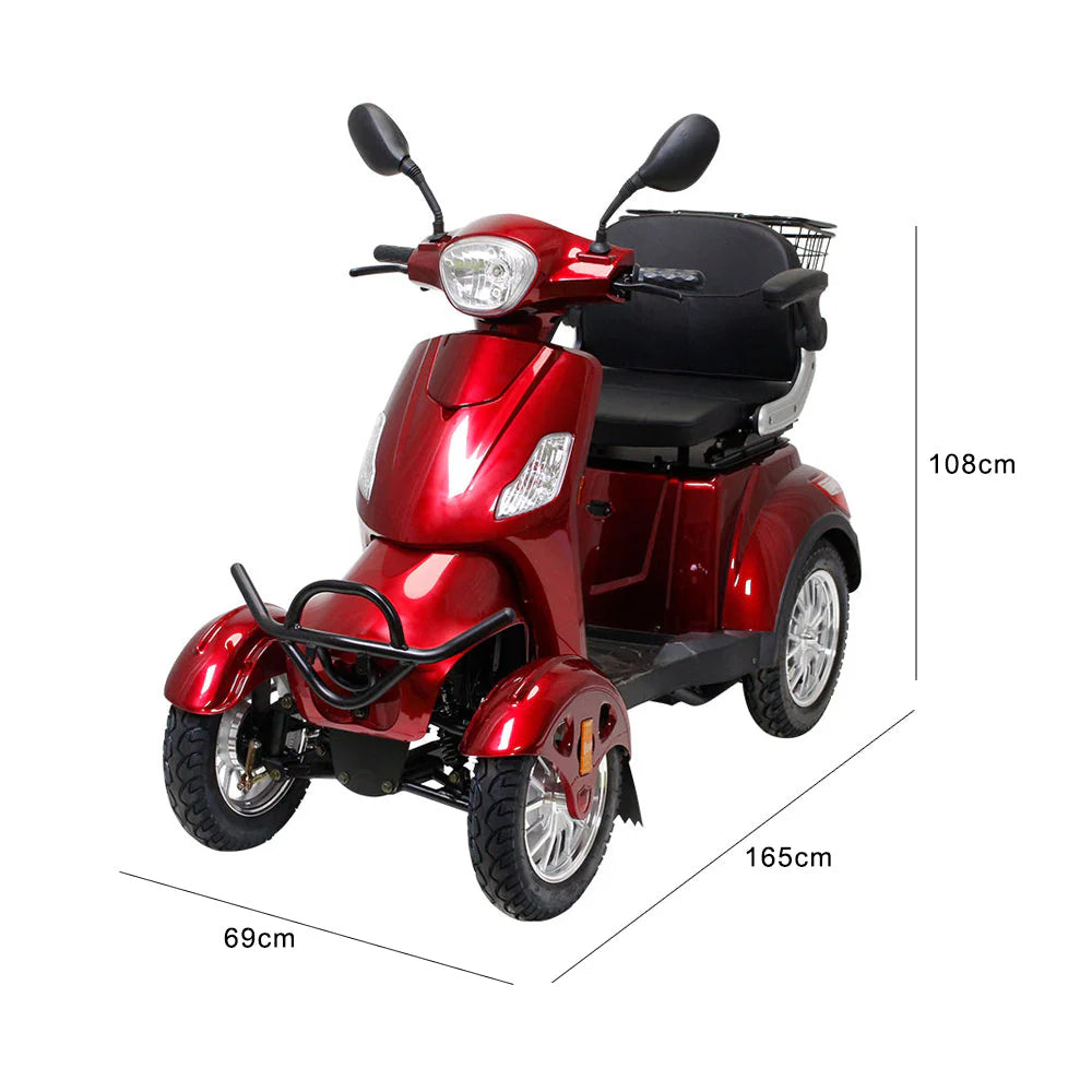Wheel Electric Mobility Scooter — 500W 60V, 150kg Capacity-B034