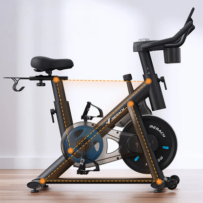 Exercise Bike | Stationary Spin Bike with Magnetic Resistance & Quiet Operation
