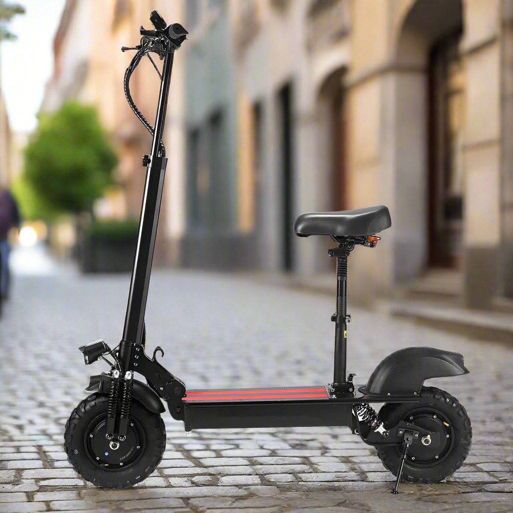 Dual 1000W Motors (3600W Peak) 11-Inch All-Terrain Folding Electric Scooter – Black