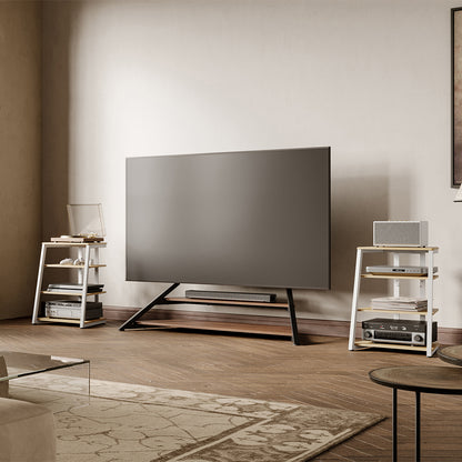 4-Tier Spatial Audio Rack — Compact Yet Capable Media Tower