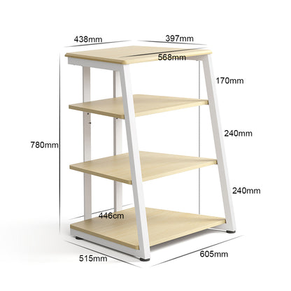 4-Tier Spatial Audio Rack — Compact Yet Capable Media Tower