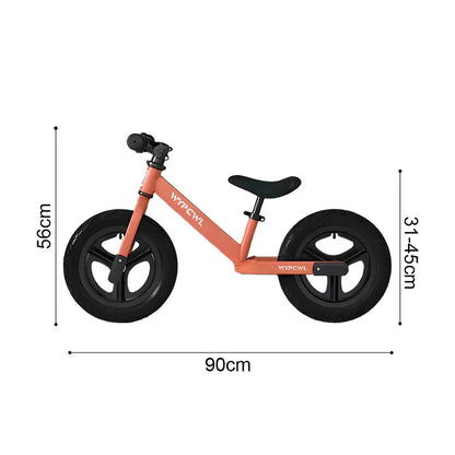 Urban Culture Homes High-Carbon Steel Ride-On Balance Bike | Durable Training Bicycle for Ages 2-6