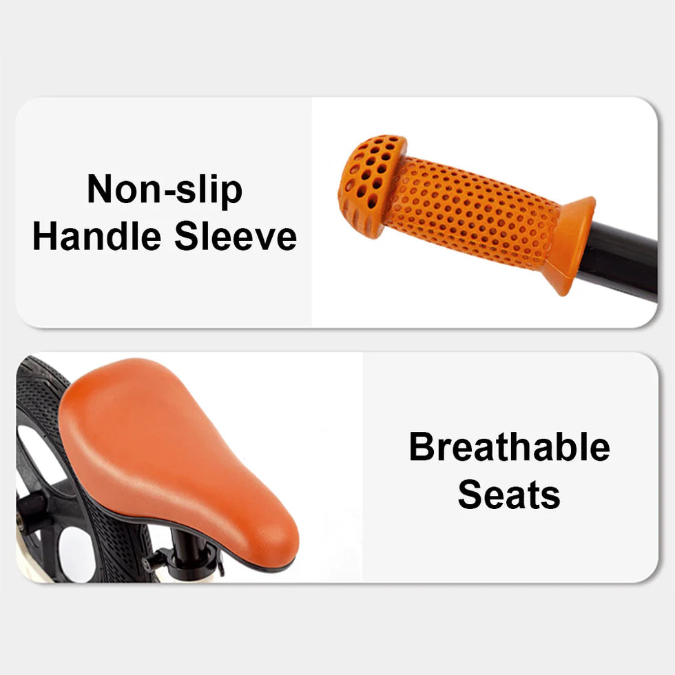 Urban Culture Homes High-Carbon Steel Ride-On Balance Bike | Durable Training Bicycle for Ages 2-6