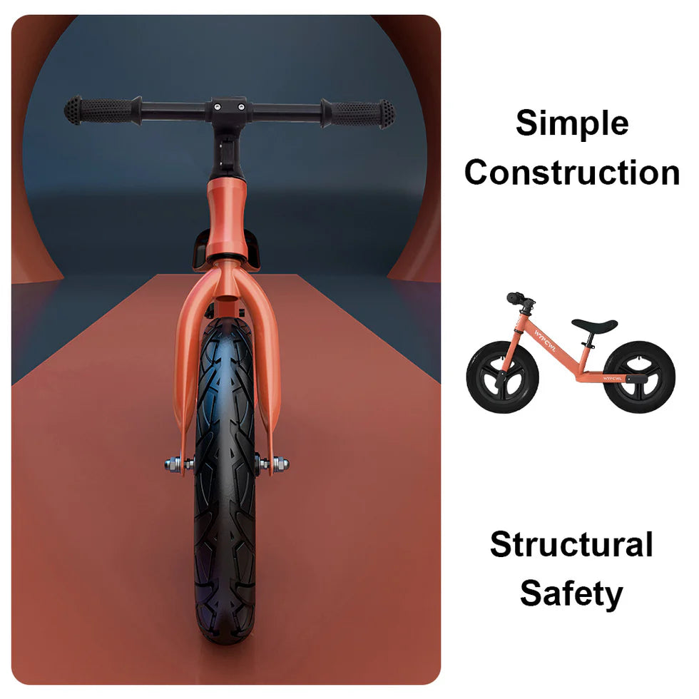 Urban Culture Homes High-Carbon Steel Ride-On Balance Bike | Durable Training Bicycle for Ages 2-6