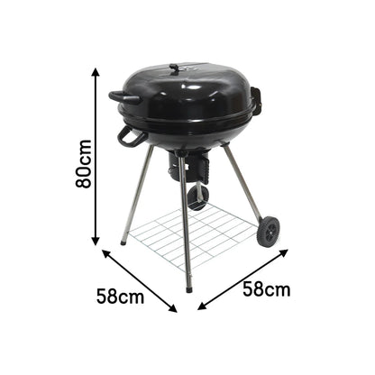 Portable Charcoal Grill For Outdoor Garden – Zinc Plated Grid, Lightweight Portable Design, Premium BBQ Equipment