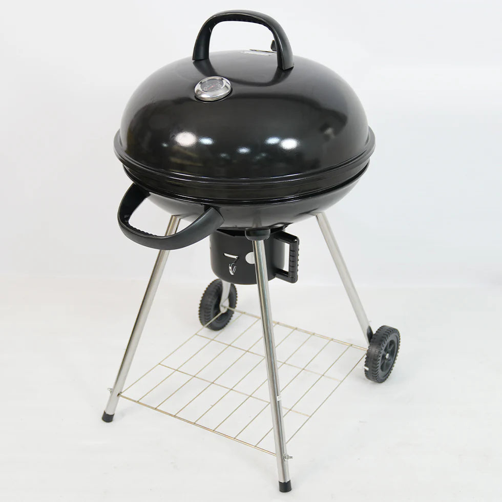 Portable Charcoal Grill For Outdoor Garden – Easy Assembly, Black Enamel Lid, Lightweight Portable Design, Premium BBQ Equipment