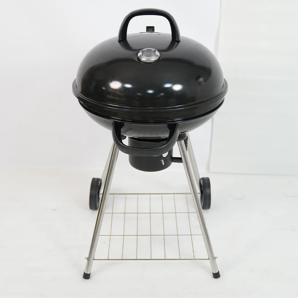 Portable Charcoal Grill For Outdoor Garden – Easy Assembly, Black Enamel Lid, Lightweight Portable Design, Premium BBQ Equipment