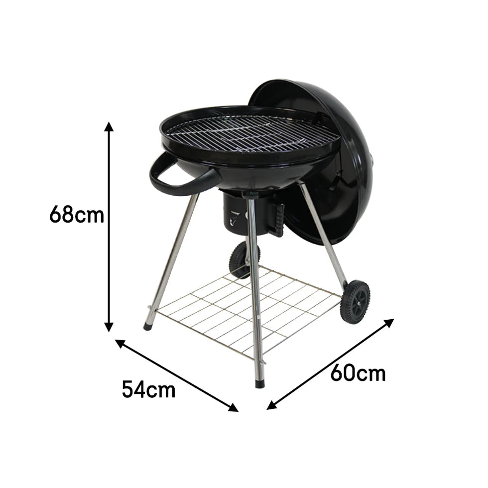 Portable Charcoal Grill For Outdoor Garden – Easy Assembly, Black Enamel Lid, Lightweight Portable Design, Premium BBQ Equipment