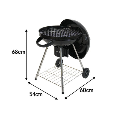 Portable Charcoal Grill For Outdoor Garden – Easy Assembly, Black Enamel Lid, Lightweight Portable Design, Premium BBQ Equipment