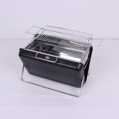 Portable Brief Case BBQ Charcoal Grill – Outdoor Garden, Compact Suitcase Design, Premium Cooking Equipment