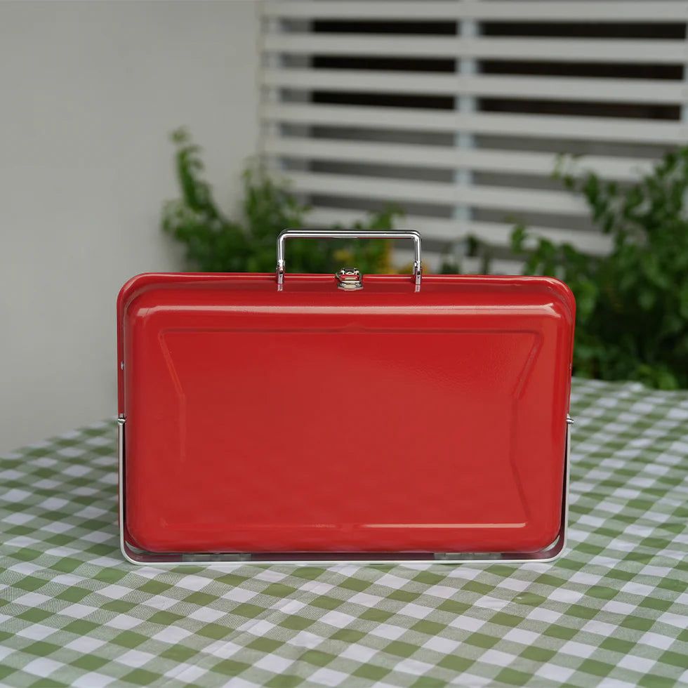 Portable Brief Case BBQ Charcoal Grill – Outdoor Garden, Compact Suitcase Design, Premium Cooking Equipment