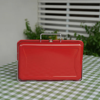 Portable Brief Case BBQ Charcoal Grill – Outdoor Garden, Compact Suitcase Design, Premium Cooking Equipment