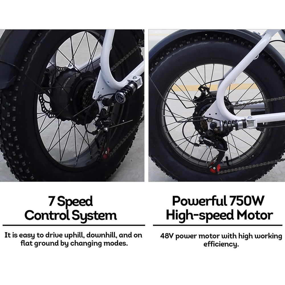 750W • 48V • 20-inch Electric Bike — Compact, Powerful, Urban-Ready