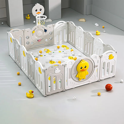 Urban Culture Homes Multiple Gameplay Foldable Children's Playpen | Modular Play Center with Activities & Mat