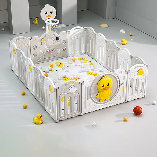 Urban Culture Homes Multiple Gameplay Foldable Children's Playpen | Modular Play Center with Activities & Mat