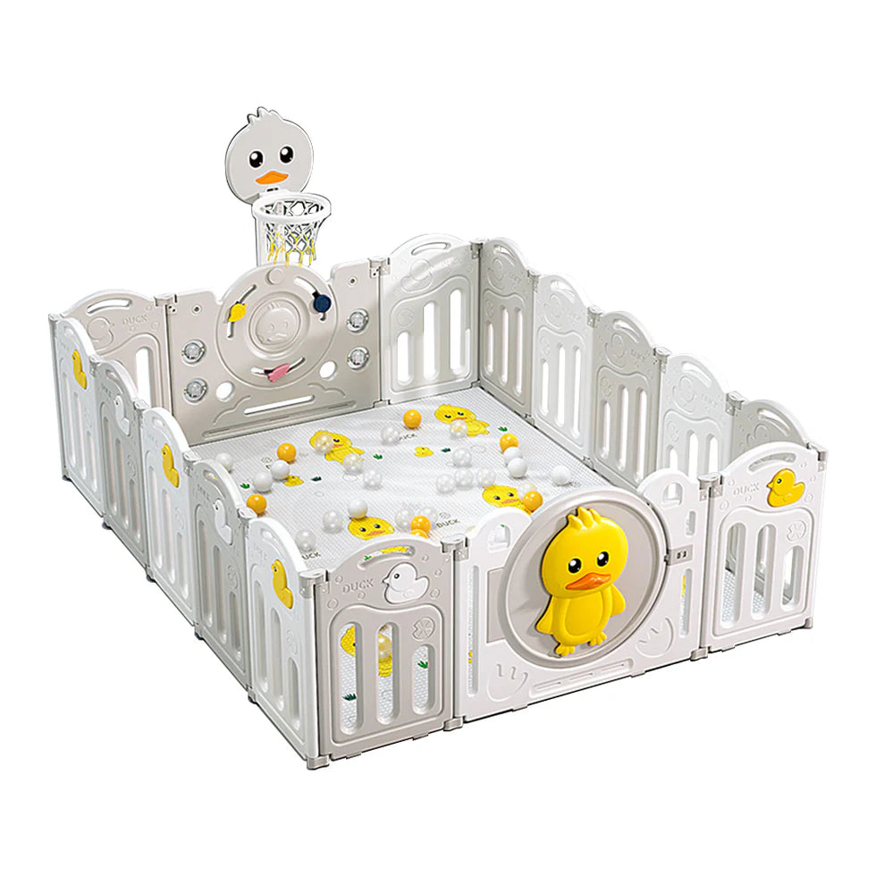 Urban Culture Homes Multiple Gameplay Foldable Children's Playpen | Modular Play Center with Activities & Mat