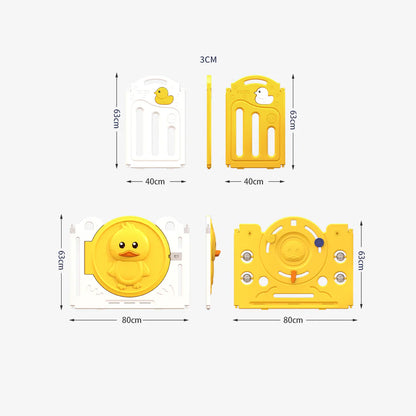 Urban Culture Homes Multiple Gameplay Foldable Children's Playpen | Modular Play Center with Activities & Mat