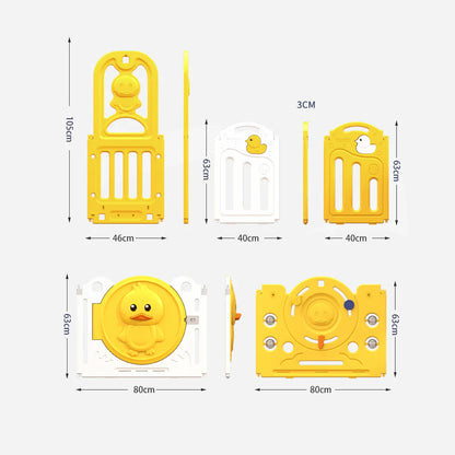 Urban Culture Homes Multiple Gameplay Foldable Children's Playpen | Modular Play Center with Activities & Mat