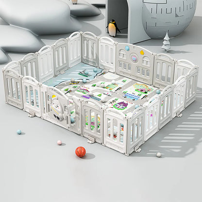 Urban Culture Homes Foldable Children's Playpen with Mat | Safe Play Space for Infants & Toddlers