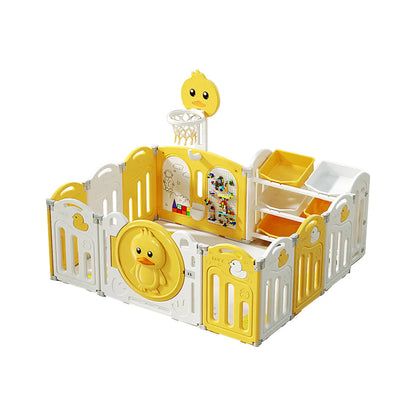 Urban Culture Homes Multiple Gameplay Foldable Children's Playpen | Modular Play Center with Activities & Mat