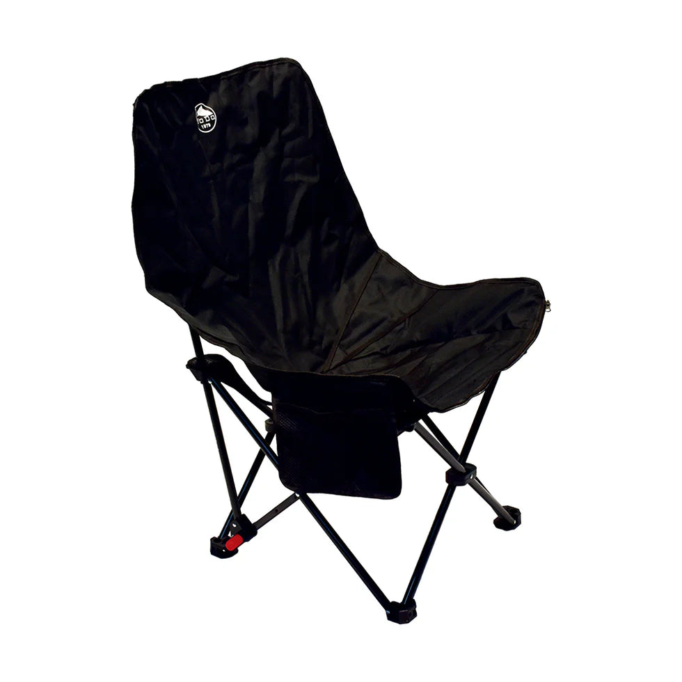 Reinforced Steel Frame Foldable Camping Chair – 3-Height Adjustable, Extendable Footrest, 120kg Capacity