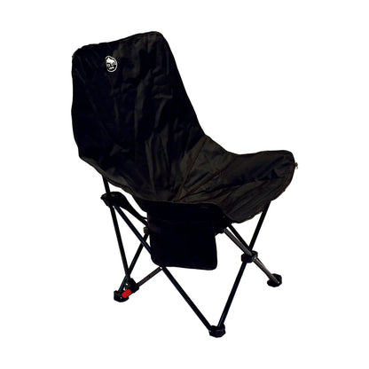 Reinforced Steel Frame Foldable Camping Chair – 3-Height Adjustable, Extendable Footrest, 120kg Capacity