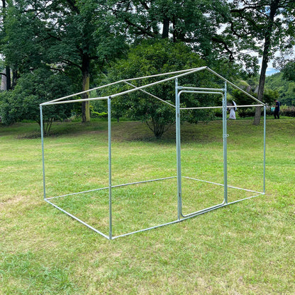 Chicken Run Enclosure with Cover | Galvanized Wire Mesh Cage