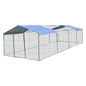 Chicken Run Enclosure with Cover | Galvanized Wire Mesh Cage