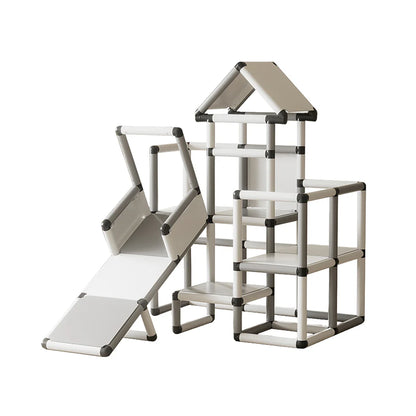 Urban Culture Homes Children's Climbing Frame With Slide | Modular Indoor/Outdoor Play Structure with Multiple Configurations