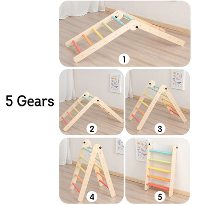 Urban Culture Homes Colorful Children's Climbing Frame | Lightweight Birch Plywood Climbing Structure