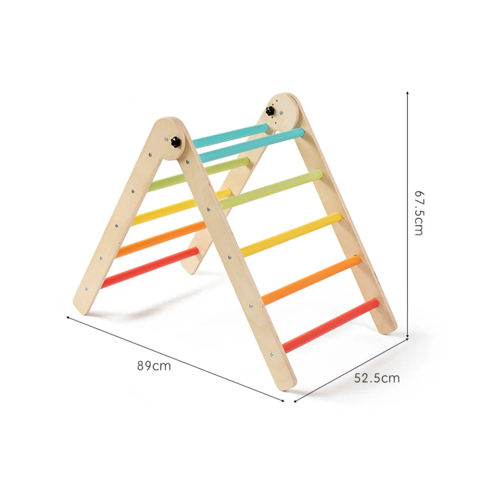 Urban Culture Homes Colorful Children's Climbing Frame | Lightweight Birch Plywood Climbing Structure