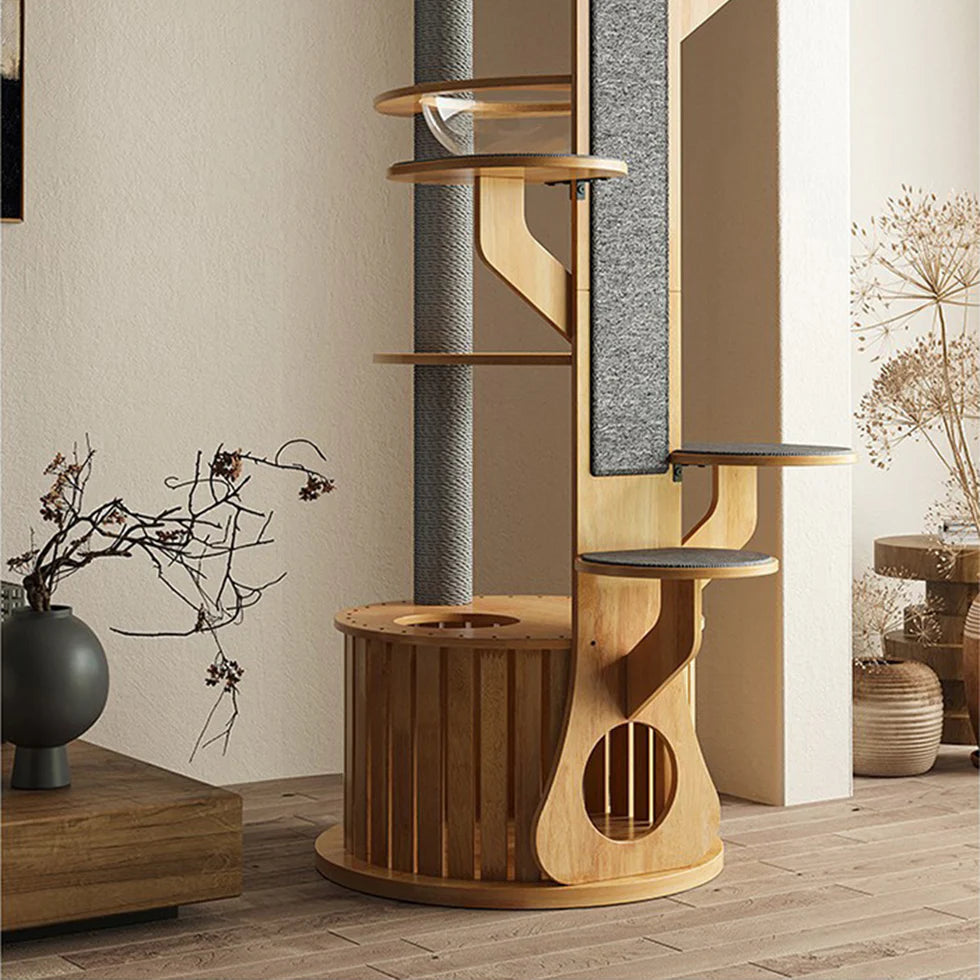 Multi-Functional Cat Tree | 190cm MDF Tower