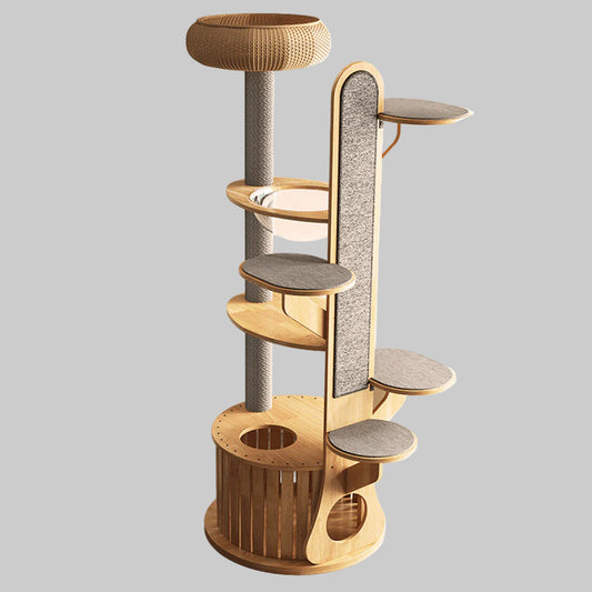 Multi-Functional Cat Tree | 190cm MDF Tower
