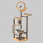 House-Style Cat Tree 167cm | Iron Frame Multi-Level Tower