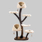 Petals-Themed Multi-Level Cat Tree 162cm | Flower & Leaf Design Climbing Tower