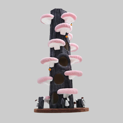 Multi-Functional Tree Hollow Structure Cat Tree 230cm | Deluxe Multi-Cat Tower