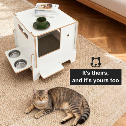 Minimalist Multi-functional CatNap Side Table